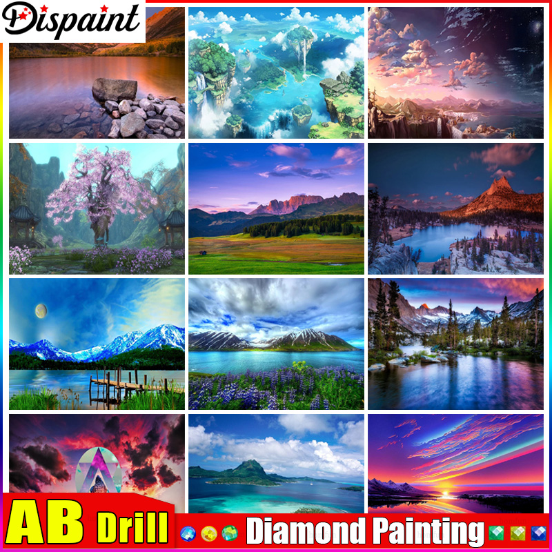 Embroidery Cross Stitch Patterns - Dispaint AB алмазная живопись полный квадратный/круглый