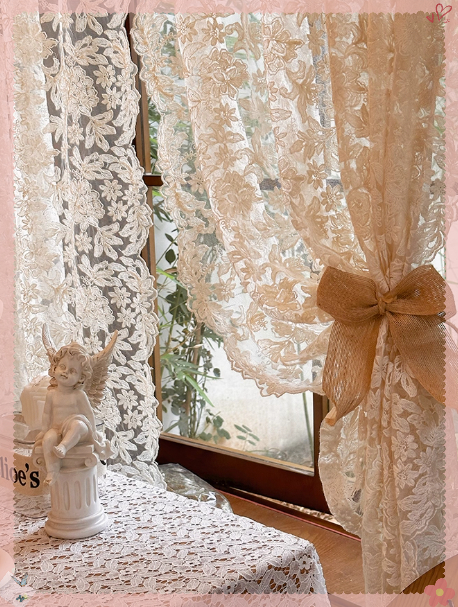 Embroidery Cream - Французский ретро дворцовый стиль, кружевная вышивка,