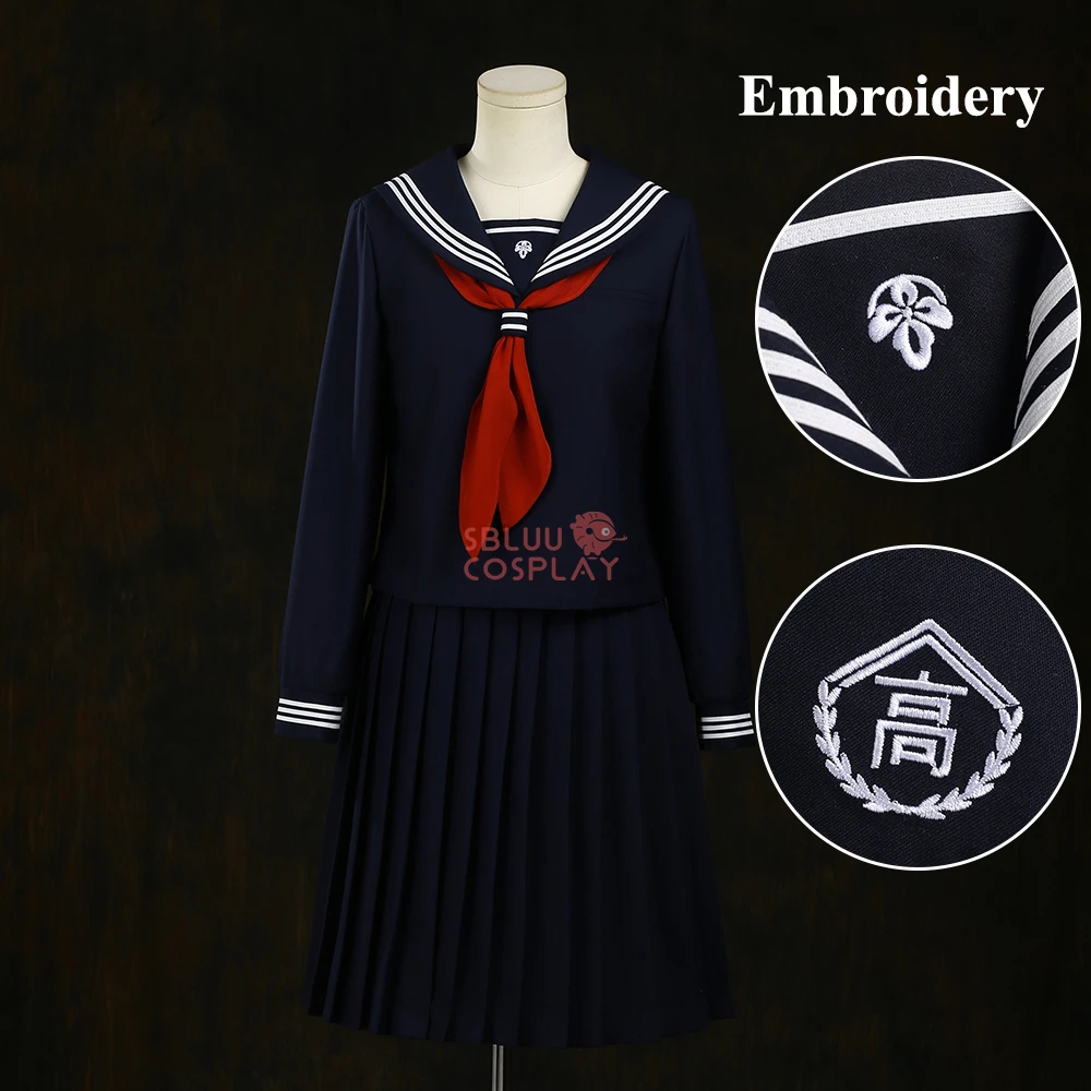 Embroidery Dress - SBluuCosplay Shimizu Hinako Косплей Костюм Вышивка