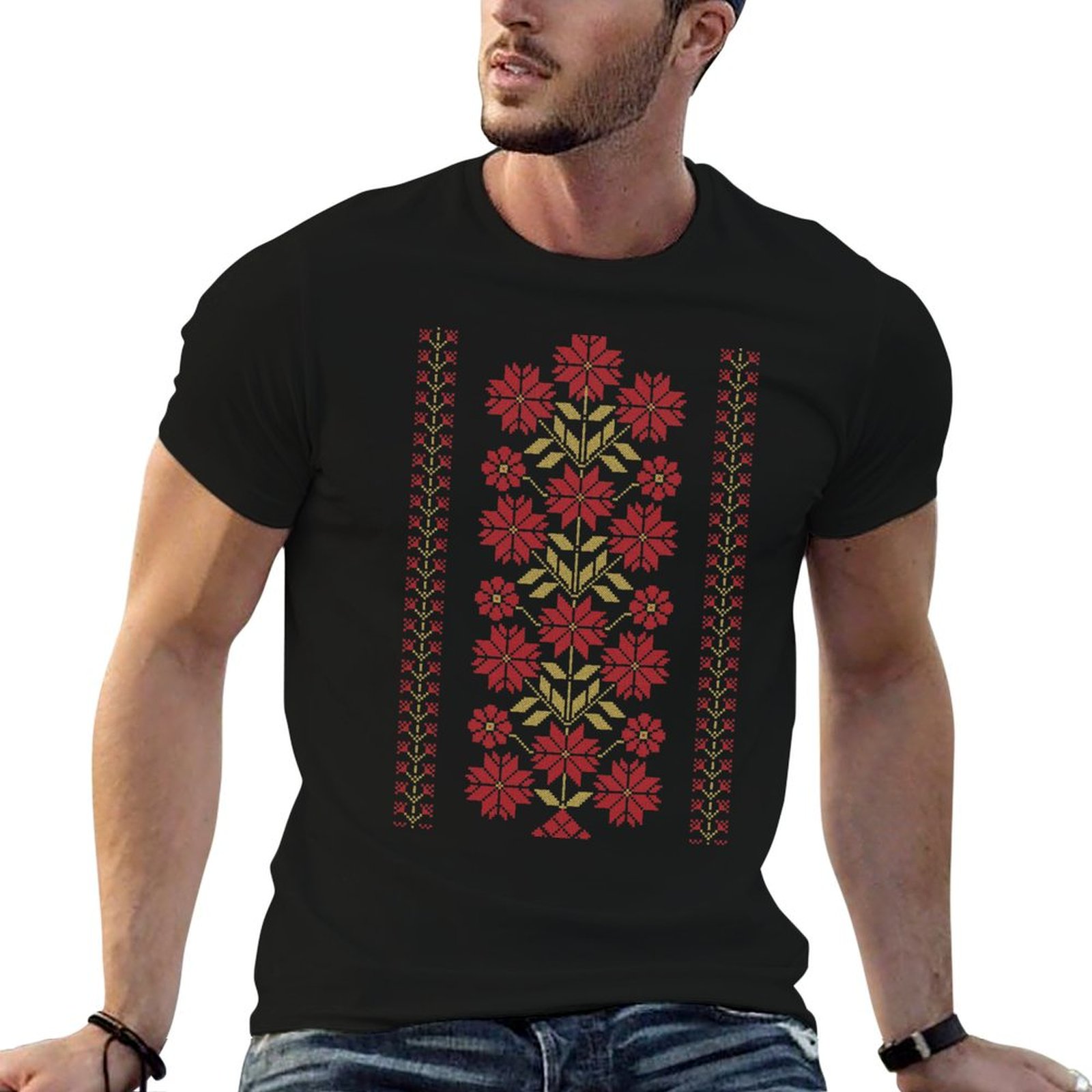 Embroidery Design Patterns Flowers - Традиционная вышивка татриз с цветочным узором,