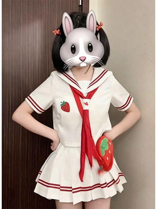 Embroidery Uniform - 2026 Аниме-униформа JK с вышивкой клубники,