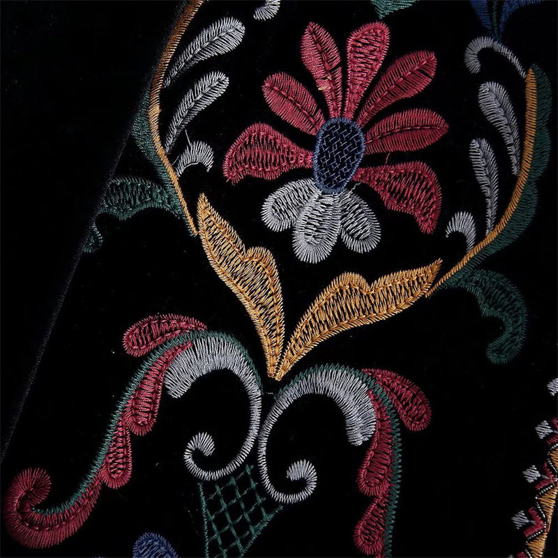 Женская винтажная укороченная  – обзор и цена Embroidery Cardigan