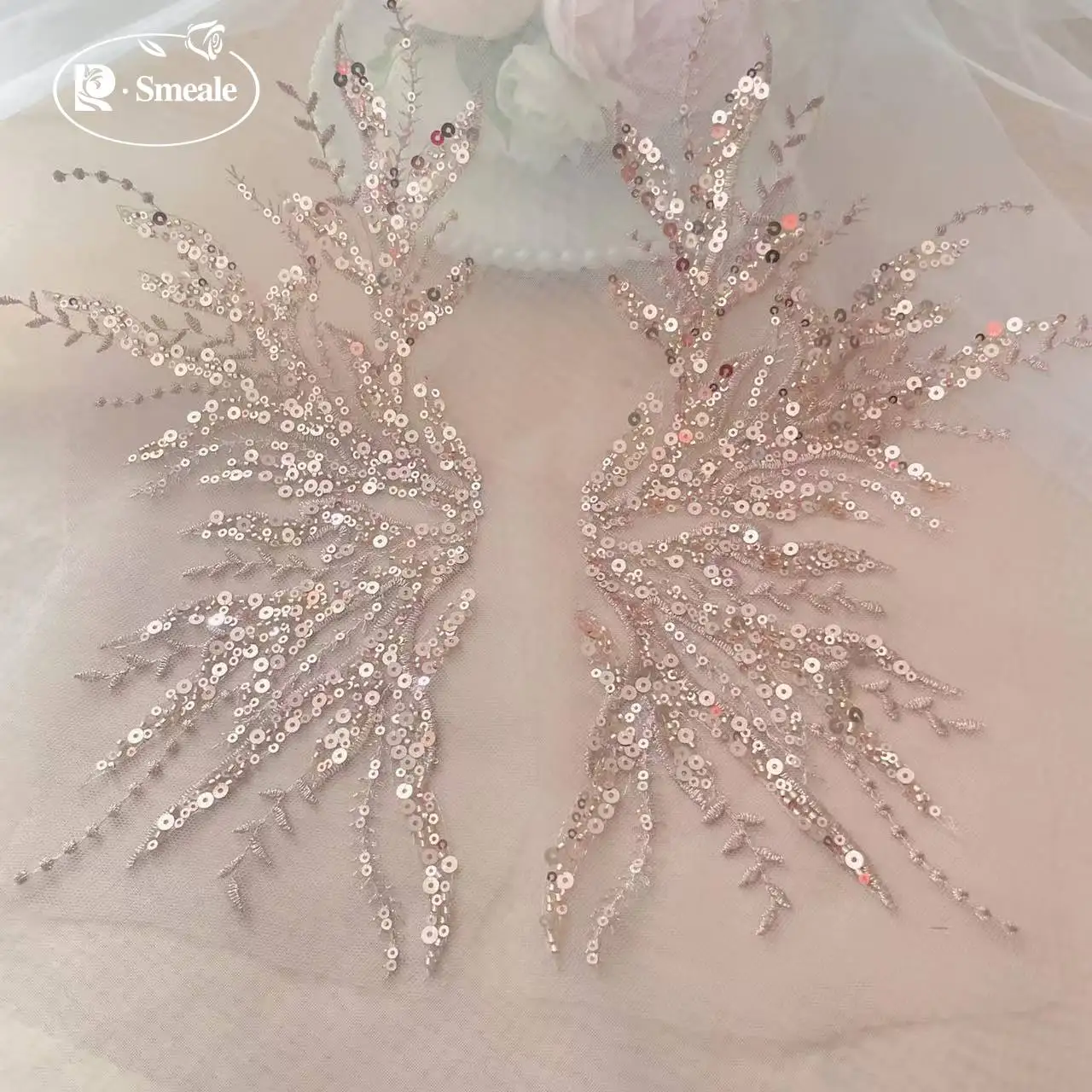5 пар-2 пары. Розовое золото,  – обзор и цена Embroidery Roses