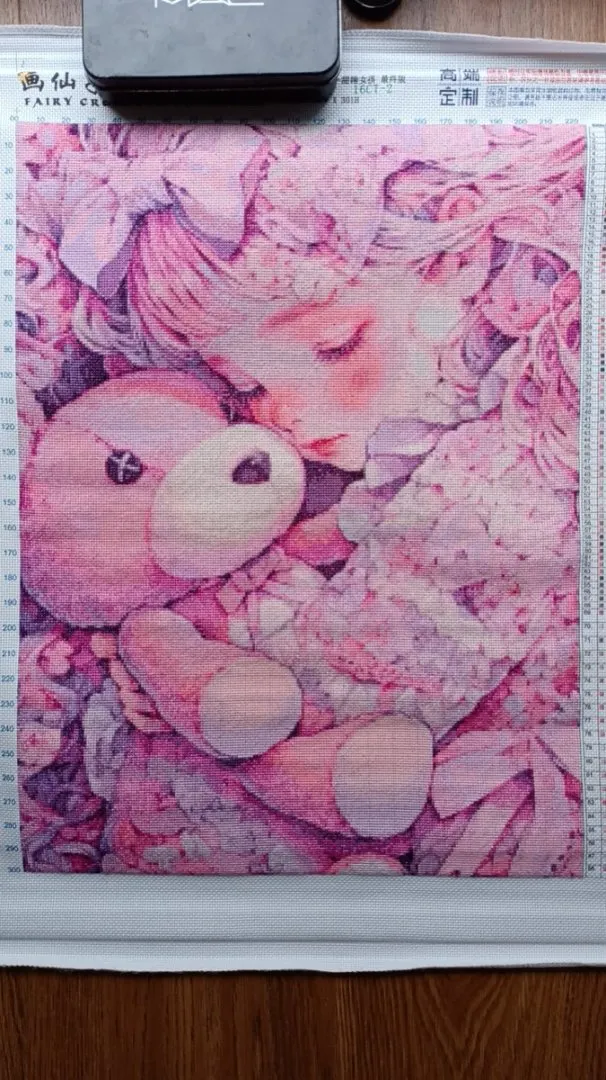 ZZ4801 «Милая спящая девушка»  – обзор и цена Embroidery Cross Stitch Patterns