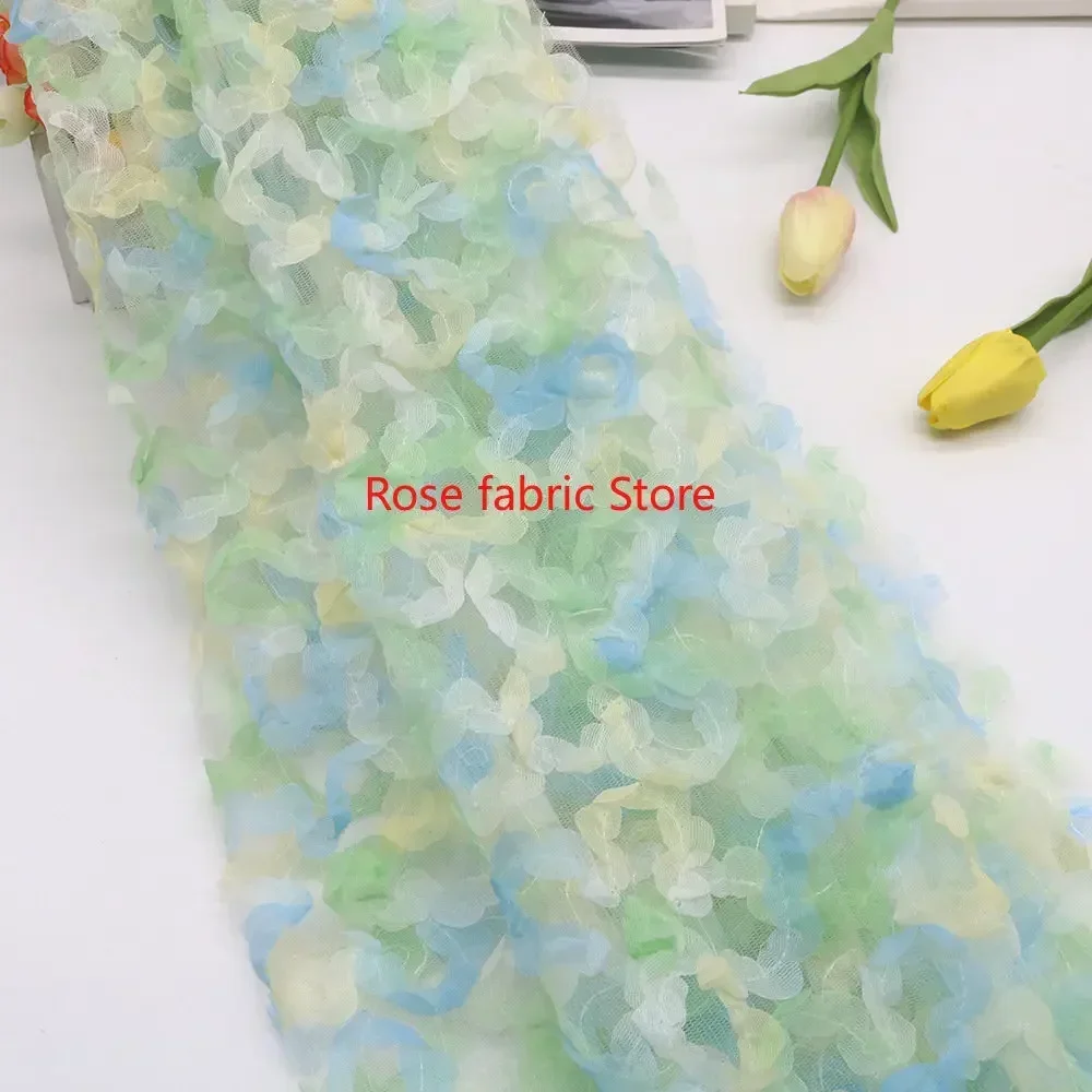 Градиентная шифоновая ткань с  – обзор и цена Embroidery Roses