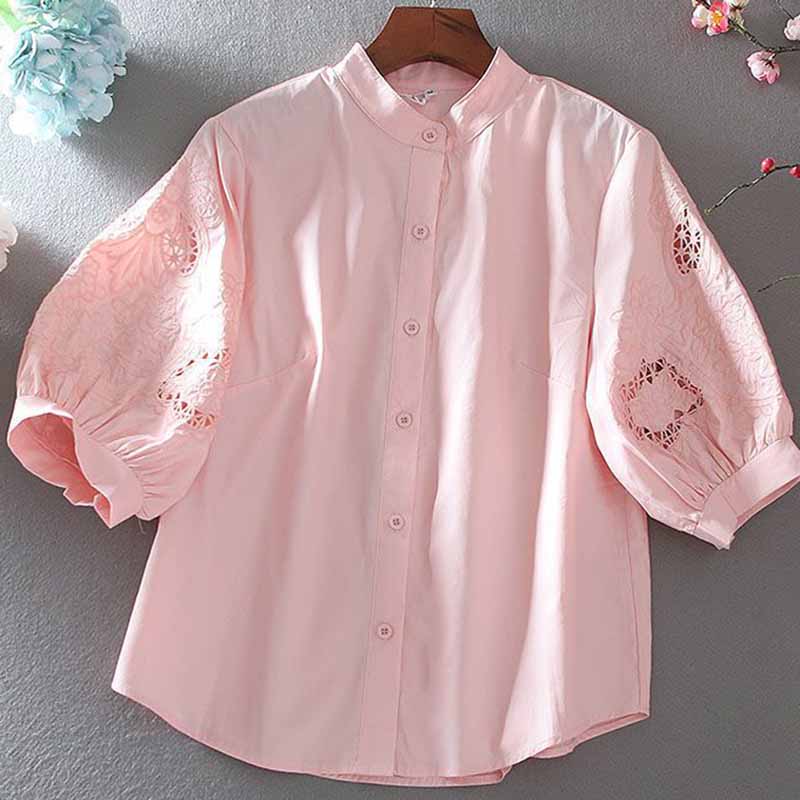 Лето 2025 г., рубашка из чисто – обзор и цена Embroidery On Shirt