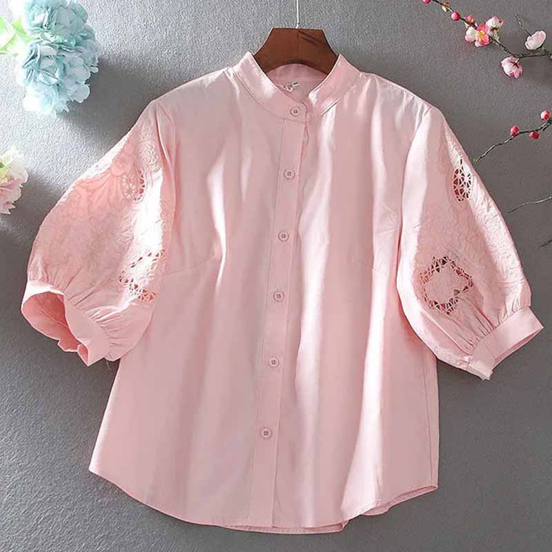 Лето 2025 г., рубашка из чисто – обзор и цена Embroidery On Shirt