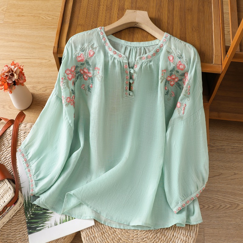 Женская одежда в китайском сти – обзор и цена Embroidery On Shirt