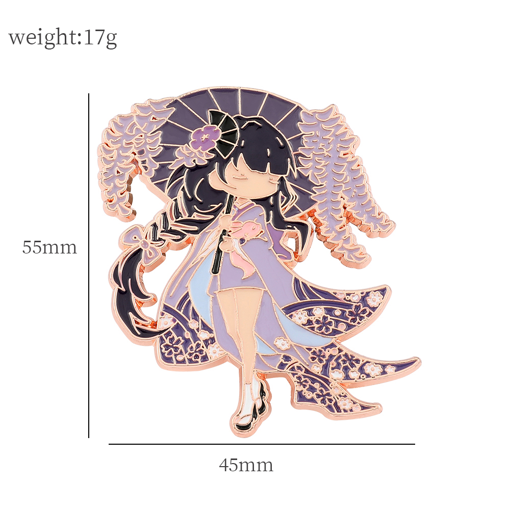 Значок Genshin Impact Raiden S – обзор и цена Embroidery Tulle