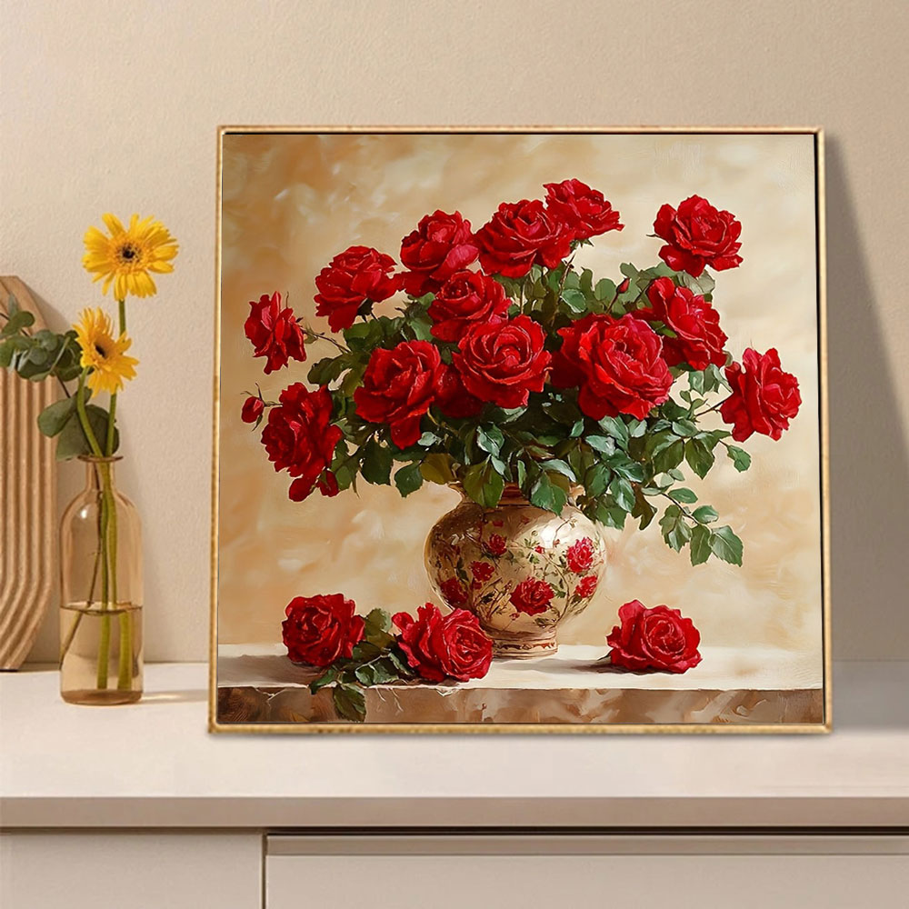 Роза Алмазная картина Полный к – обзор и цена Embroidery Roses