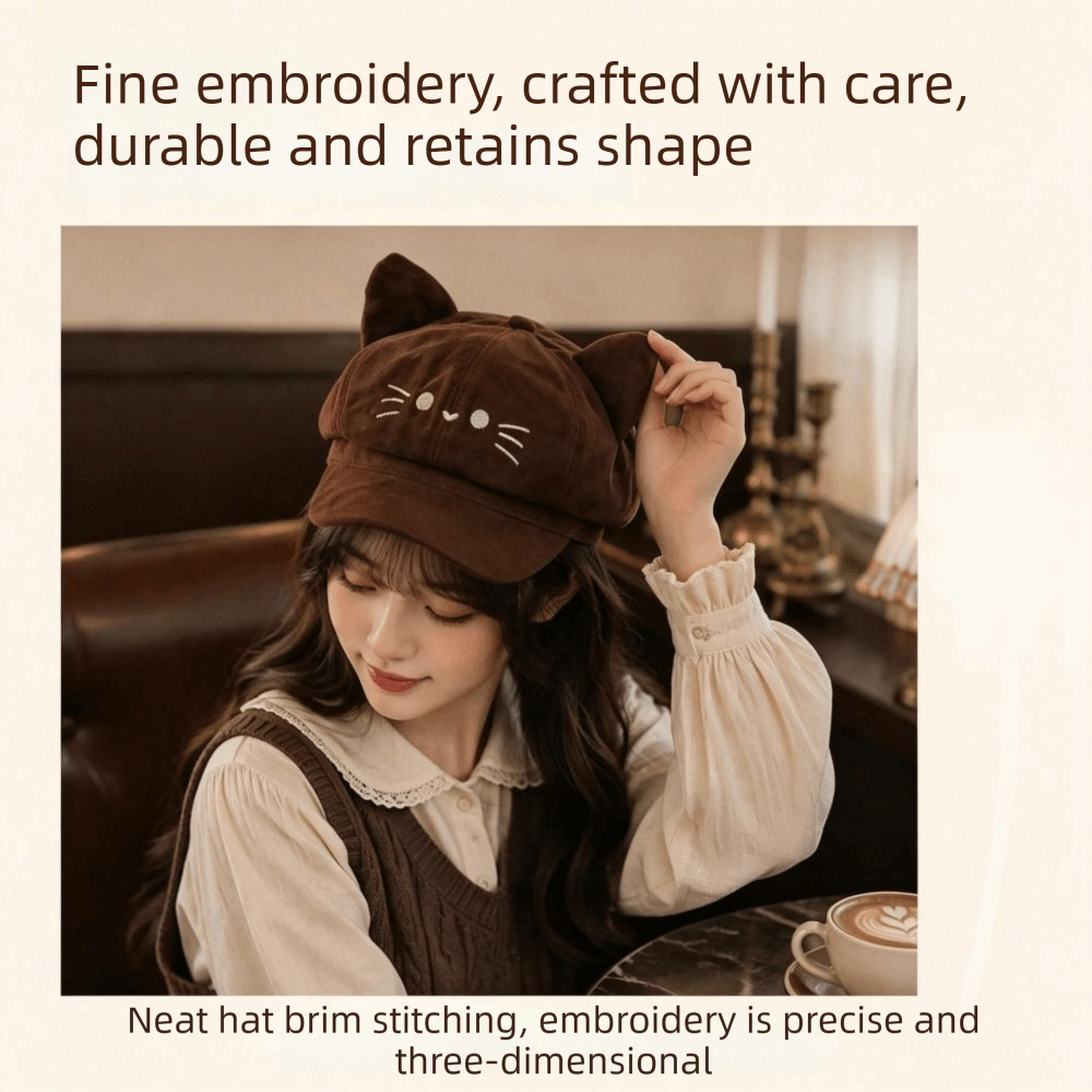 Милый вышитый берет с кошачьим – обзор и цена Embroidery Artist