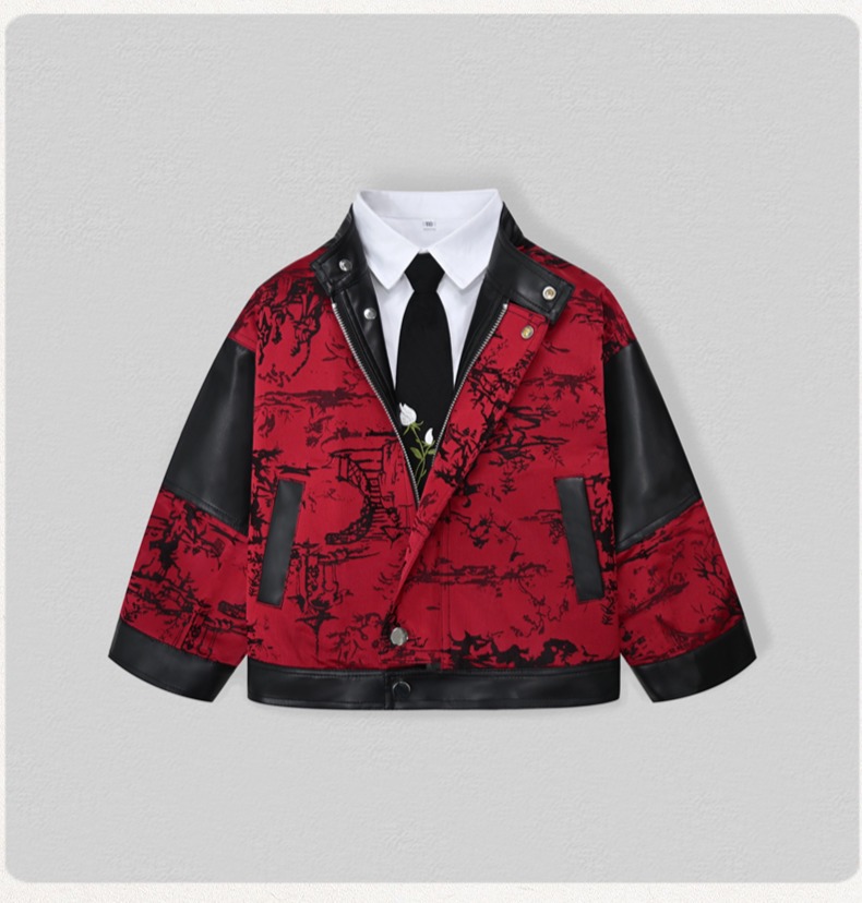 Детская мотоциклетная куртка и – обзор и цена Embroidery Uniform