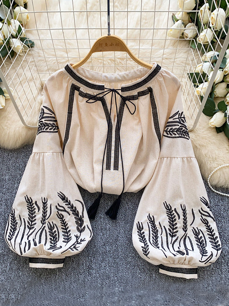 Женская блузка в богемном стил – обзор и цена Embroidery On Shirt