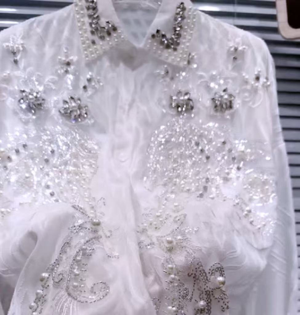 Новые блестящие жемчужные руба – обзор и цена Embroidery On Shirt