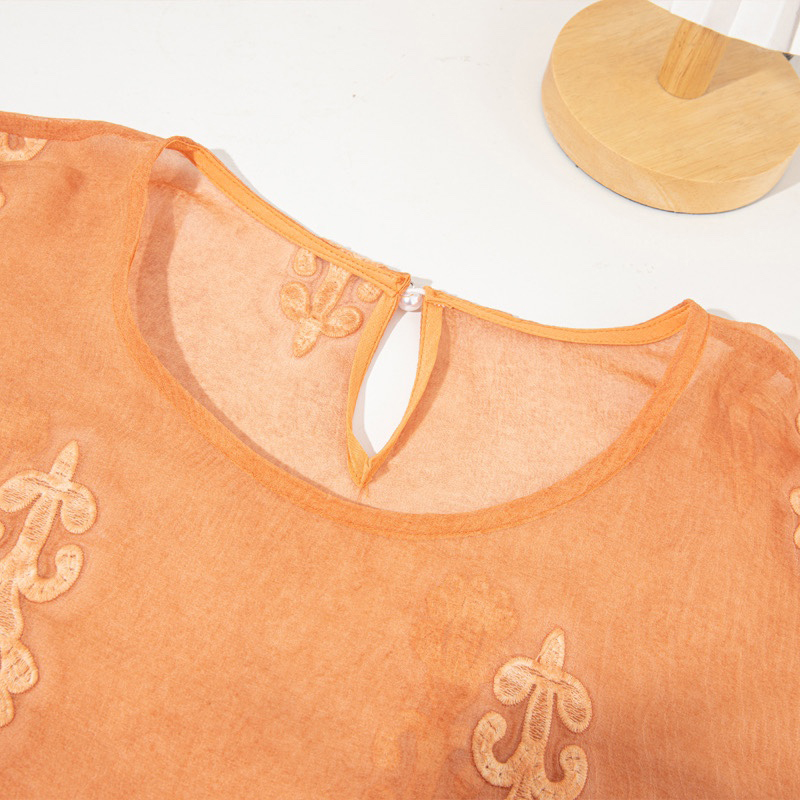 Женская блузка из 100% тутовог – обзор и цена Embroidery On Shirt