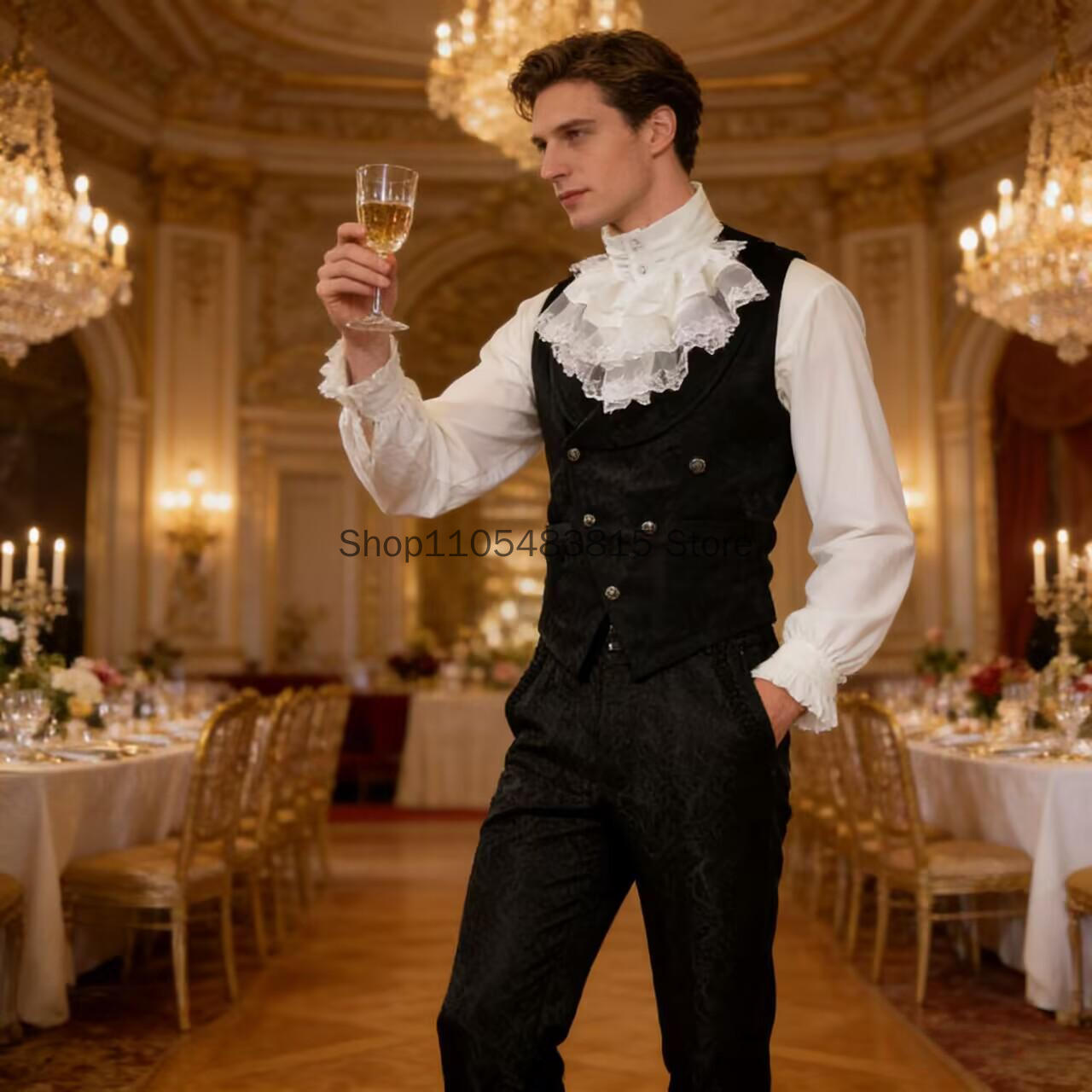 Мужской средневековый жилет с  – обзор и цена Embroidery Dress