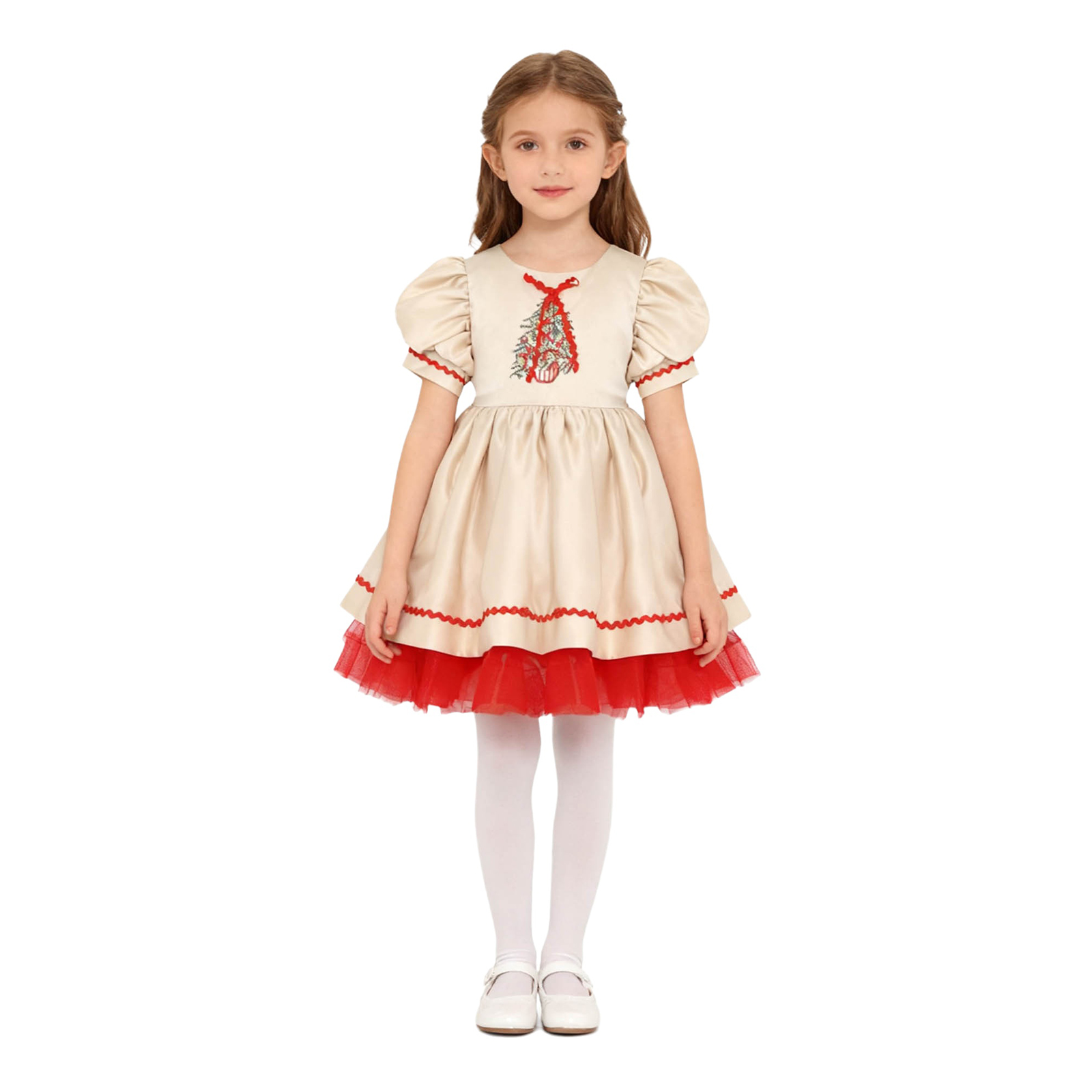 Детское рождественское платье  – обзор и цена Embroidery Dress