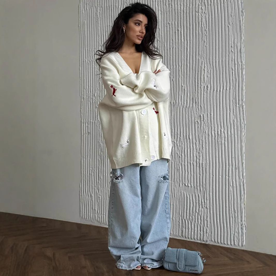 Раннеосенний кардиган с вышивк – обзор и цена Embroidery Cardigan