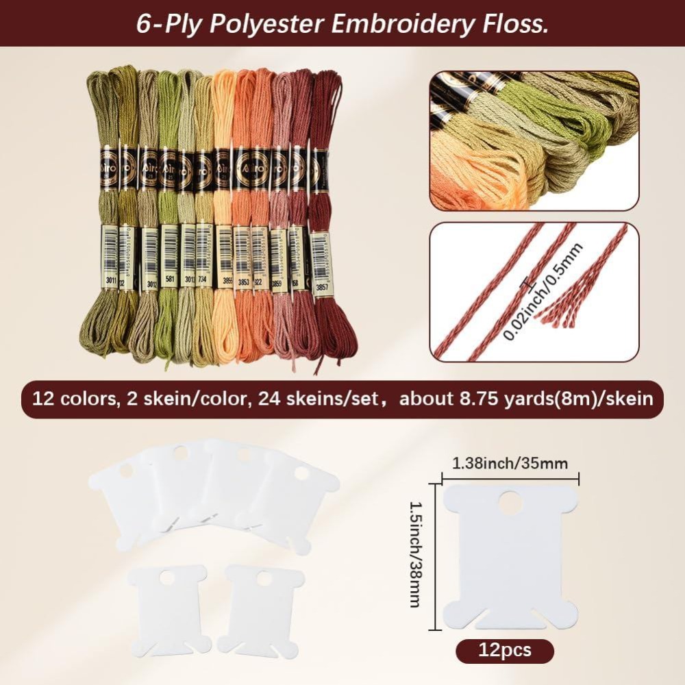 24 мотка, 6 нитей, разноцветна – обзор и цена Embroidery Machines