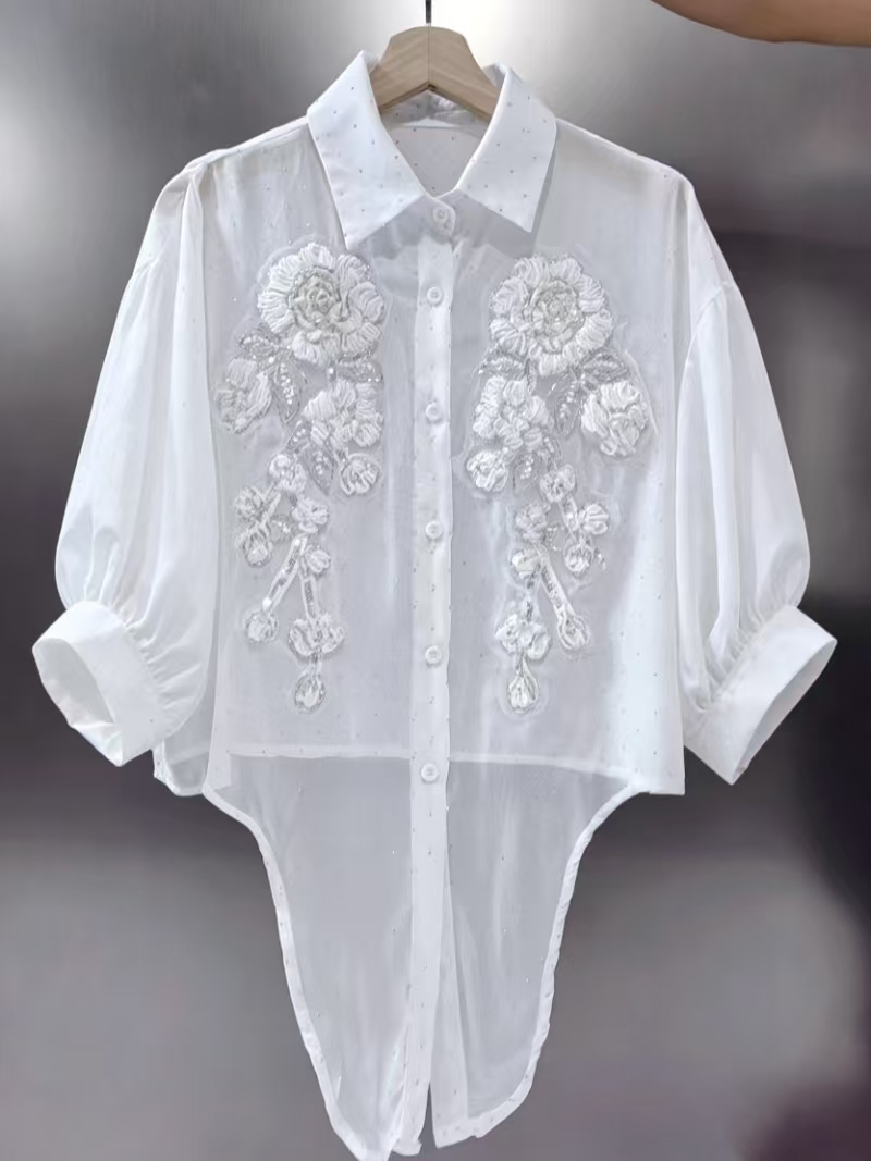 Уникальные блестящие блузки с  – обзор и цена Embroidery Cardigan
