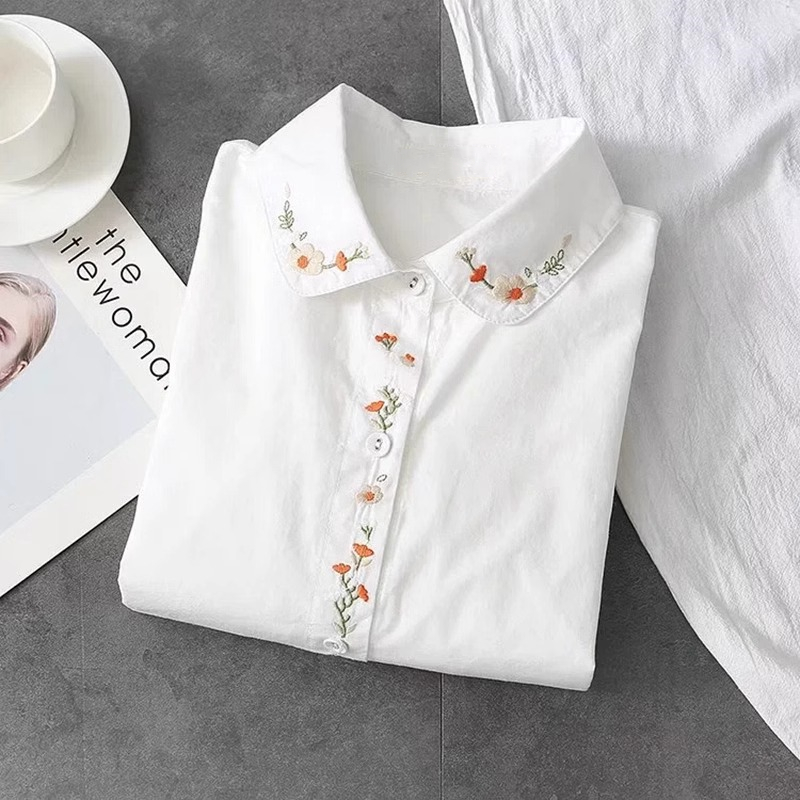 Новые белые рубашки из чистого – обзор и цена Embroidery On Shirt