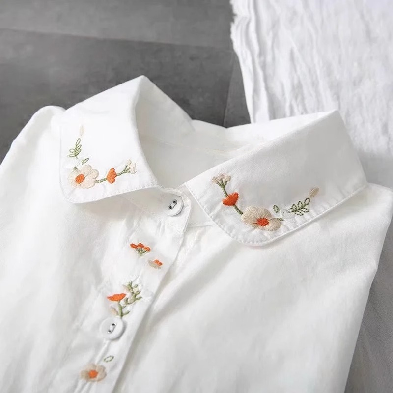 Новые белые рубашки из чистого – обзор и цена Embroidery On Shirt